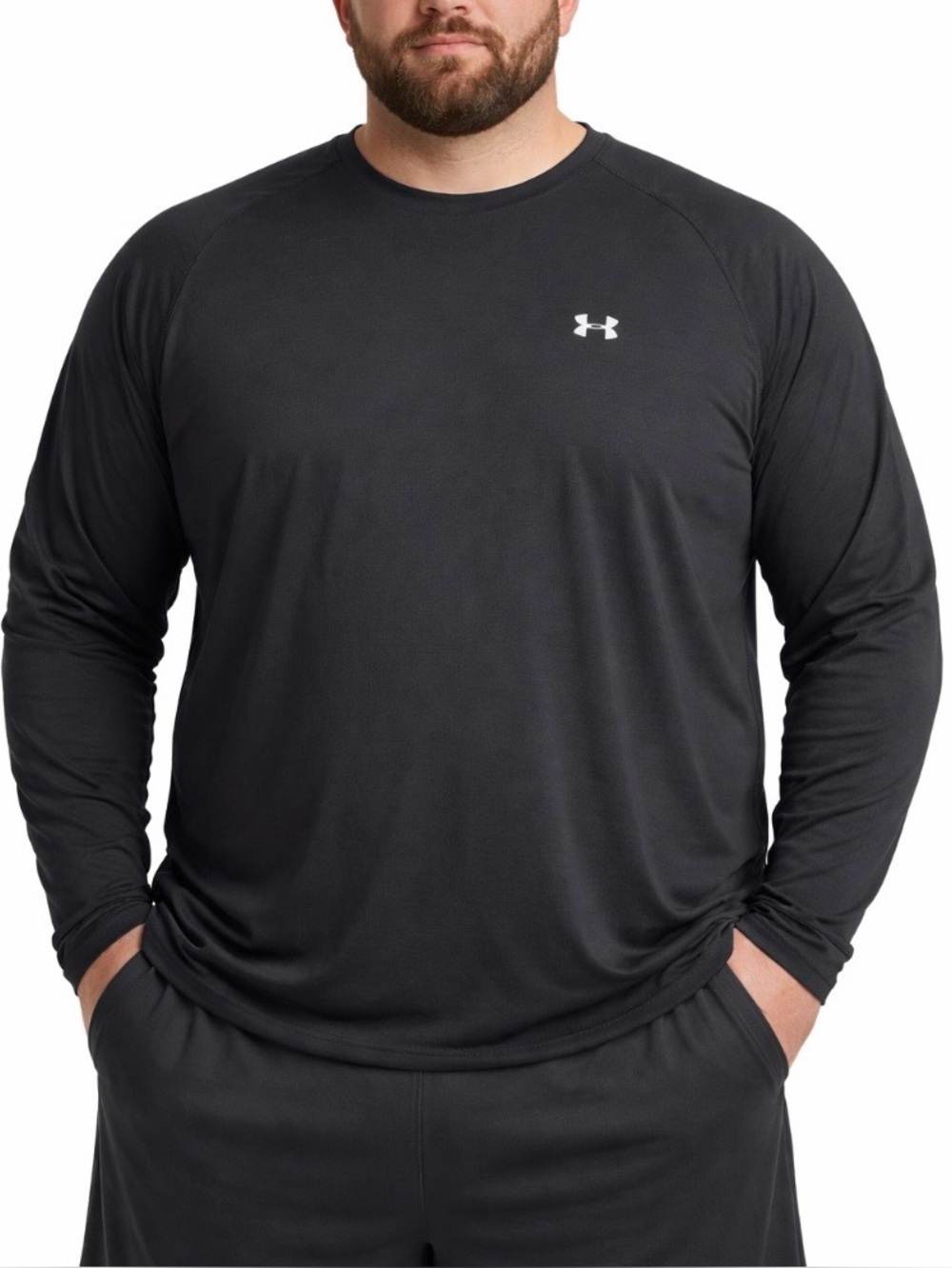 Under Armour Men’s XXL Black Long Sleeve Lightweight Heat Gear Athletic Shirt